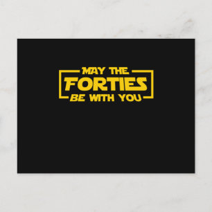 Postal Galaxia friki friki de ciencia ficción de 40 años,