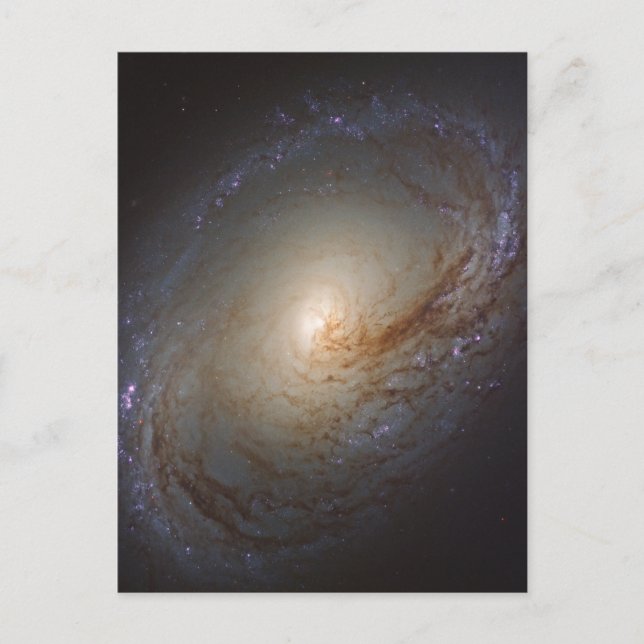 Postal Galaxia Lenticular Barrada Ngc 3368 (Anverso)