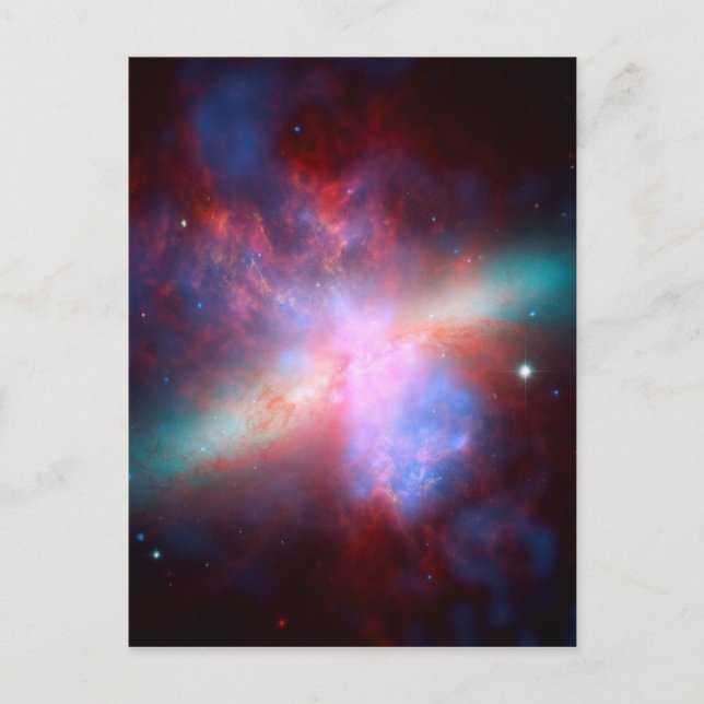 Postal Galaxia M82 (Anverso)