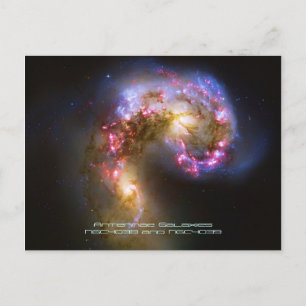 Postal Galaxias fusionadas - Las Galaxias de Antenas