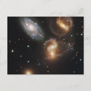 Postal Galaxias Quintet de Stephan (Telescopio Hubble)