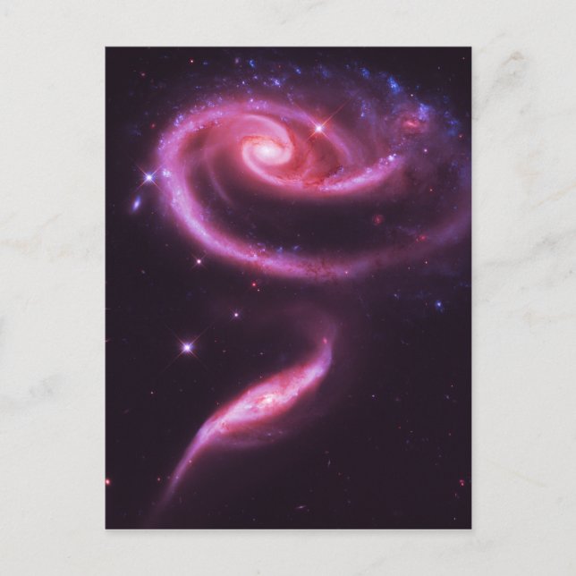 Postal Galaxias Rosa Pink (Anverso)