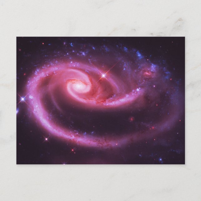 Postal Galaxias Rosa Rosa (Anverso)