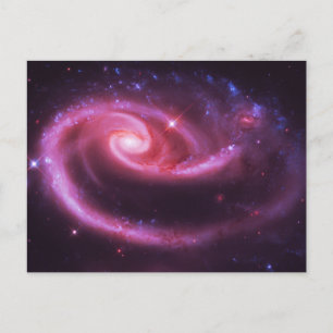 Postal Galaxias Rosa Rosa