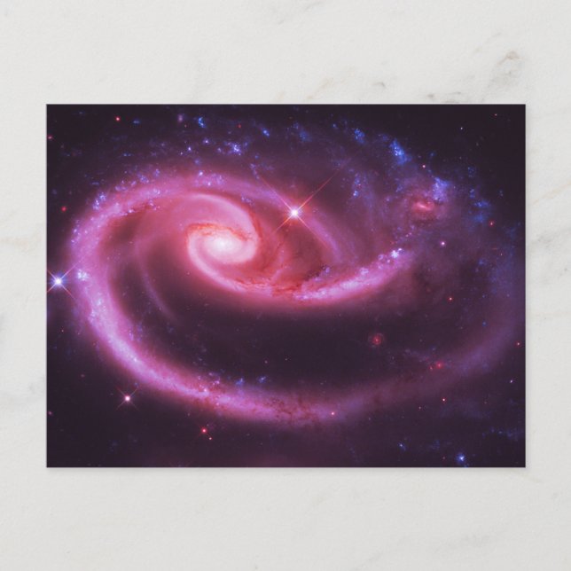 Postal Galaxias Rosa Rosa (Anverso)
