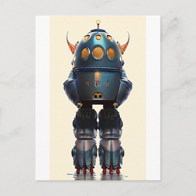 Postal Galaxy King Robot B-21 Wombott (Anverso)
