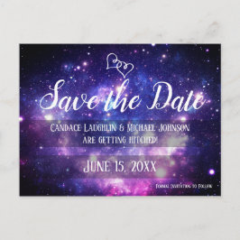 Postal Galaxy Starry Night Space Wedding Save the Date