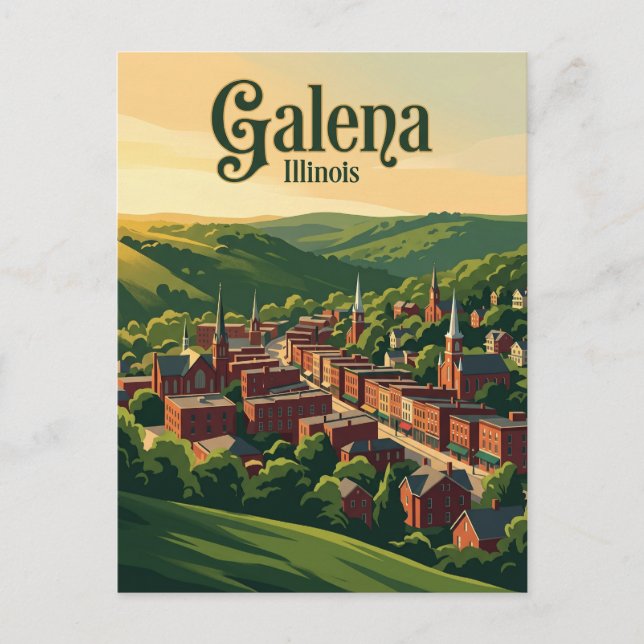 Postal Galena Illinois (Anverso)