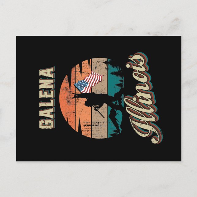 Postal Galena Illinois (Anverso)