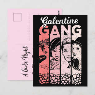 Postal Galentine Gang Vintage Valentine Femenino