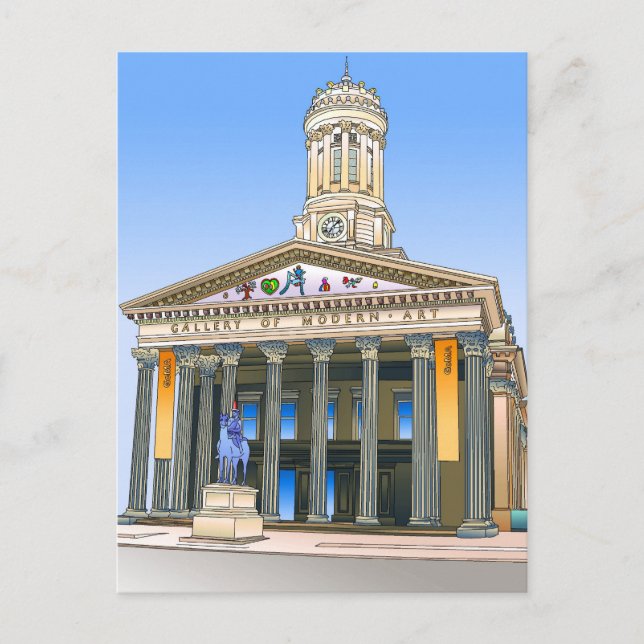 Postal Galería de Arte Moderno (Anverso)