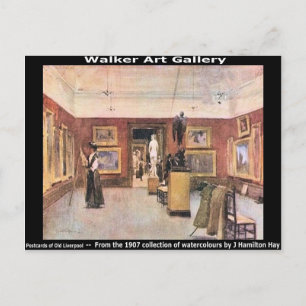 Postal Galería de Arte Walker, William Brown St., Liverpo