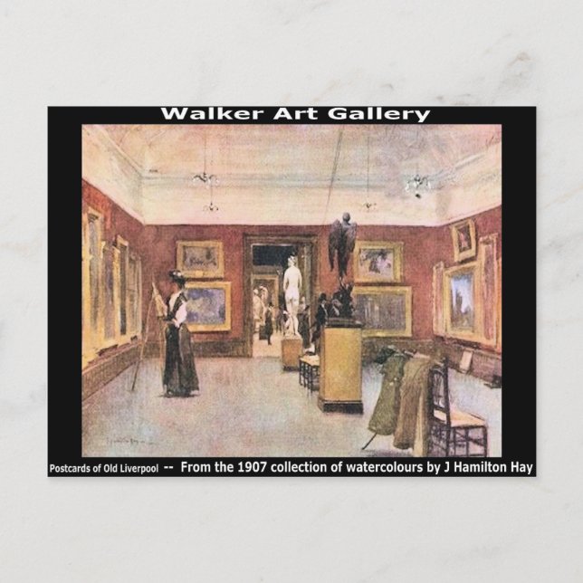 Postal Galería de Arte Walker, William Brown St., Liverpo (Anverso)