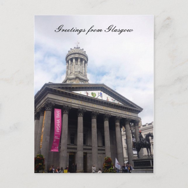 Postal galería de cristal arte moderno (Anverso)