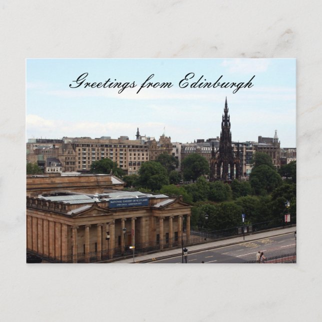 Postal galería de edinburgh (Anverso)
