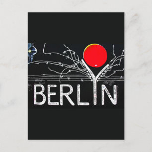 Postal Galería East Side, Muro de Berlín, Alambre de púas