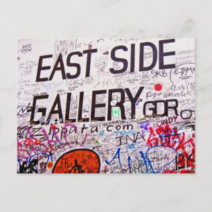 Postal Galería East Side, Muro de Berlín, graffiti