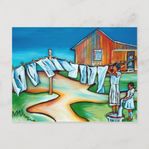 Postal Galería gris: Día de lavado