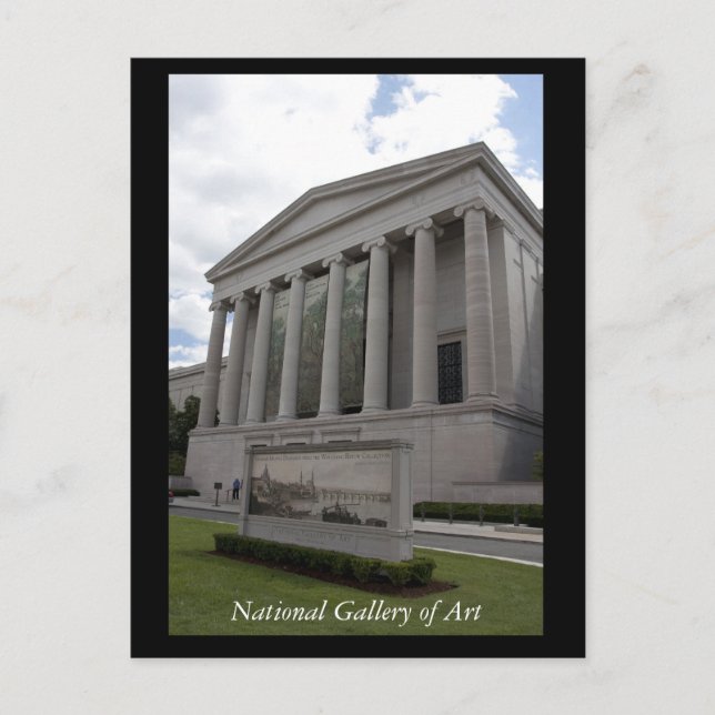 Postal Galería Nacional de Arte (Anverso)