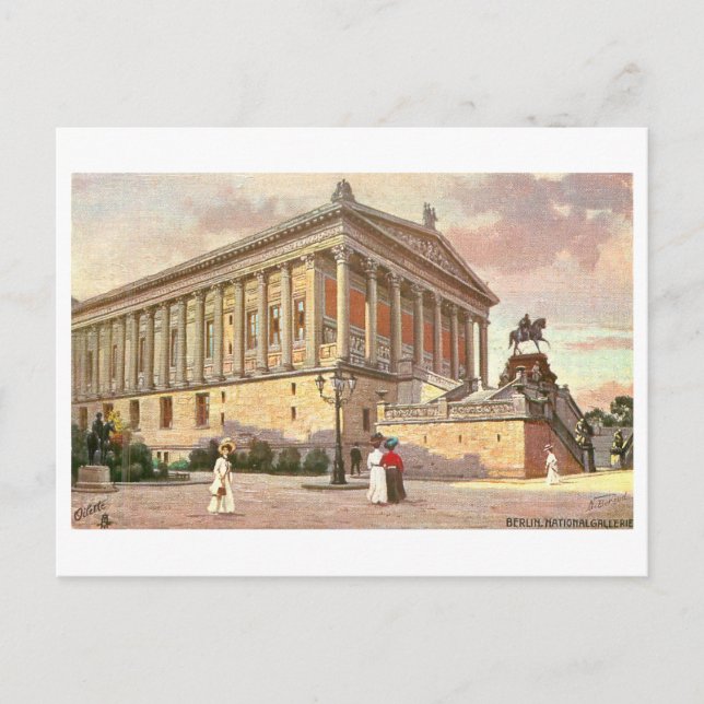 Postal Galería Nacional de Vintage en Berlín, Alemania (Anverso)