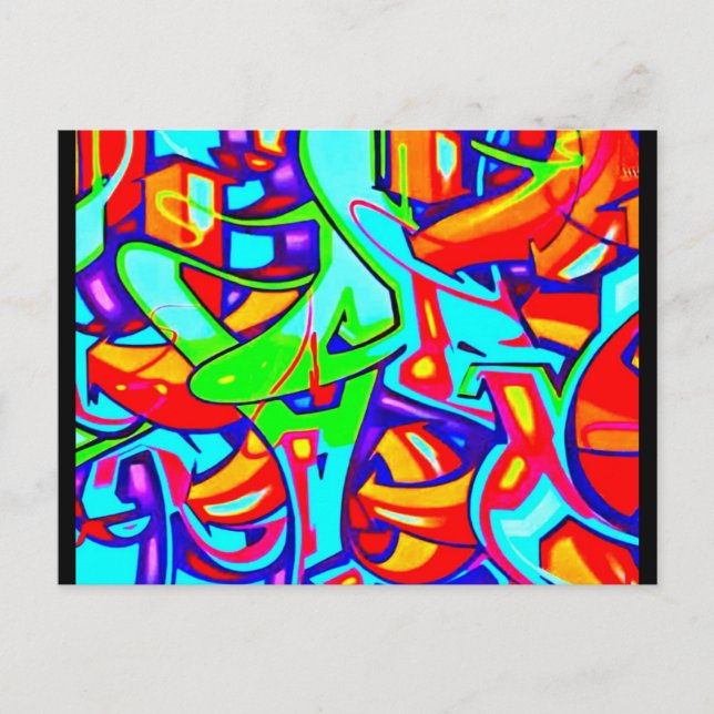 Postal Galería Postcard-Abstract/Misc-Graffiti 107 (Anverso)