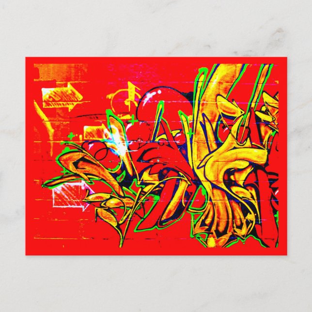 Postal Galería Postcard-Abstract/Misc-Graffiti 16 (Anverso)