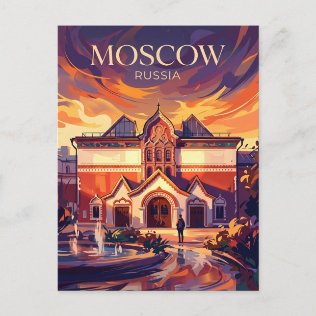 Postal Galería Tretiakov Rusia (Anverso)