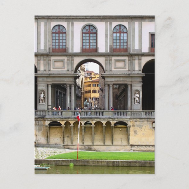 Postal Galería Uffizi (Anverso)