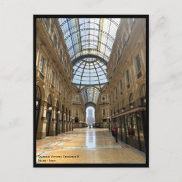 Postal Galería Vittorio Emanuele - Milán, Italia