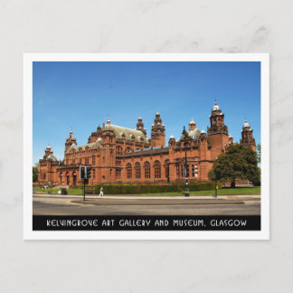 Postal Galería y Museo de Arte Kelvingrove, Glasgow