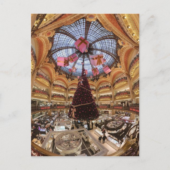Postal Galerie Lafayette Haussmann Dome (Anverso)