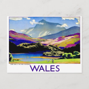 Postal Gales, Cader Idris y el Afon Mawddach, vintage