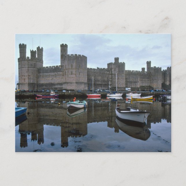 Postal Gales, castillo de Caernarfon, uno de los de Edwar (Anverso)
