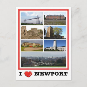 Postal Gales - Newport - I Love -