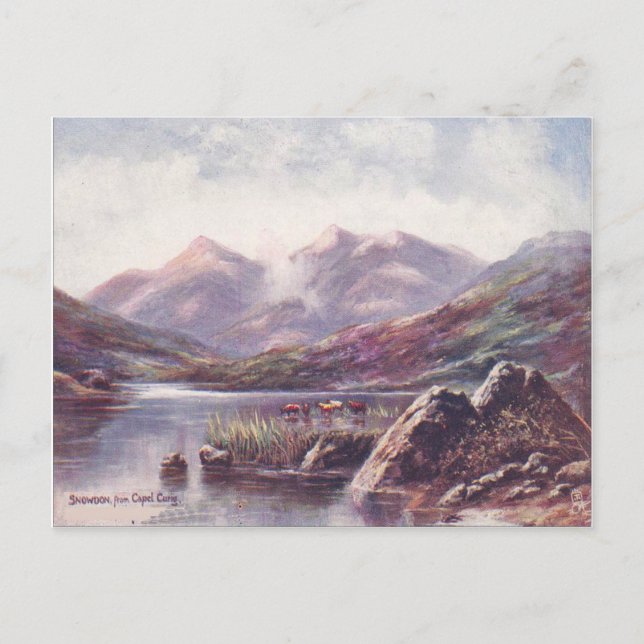 Postal Gales, Snowdon de Capel Cyrig (Anverso)