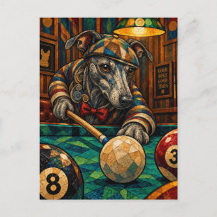 Postal Galgo Italiano, Mosaico Geométrico