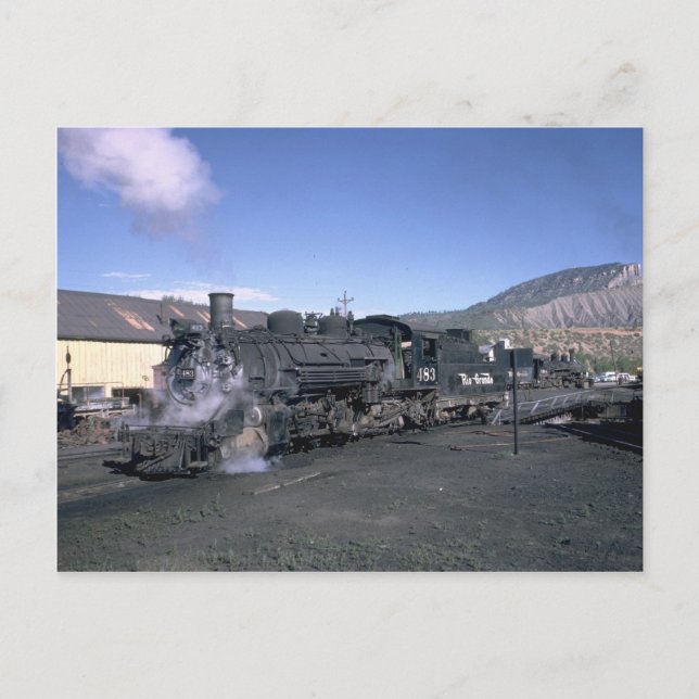 Postal Gálibo estrecho D&RGW 2-8-2 (Anverso)