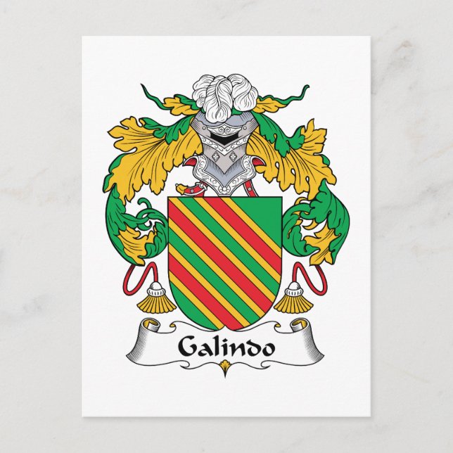 Postal Galindo Family Crest (Anverso)
