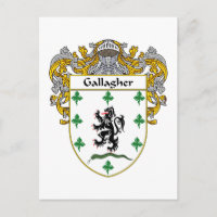 Gallagher Coat of Arms (Mantled)