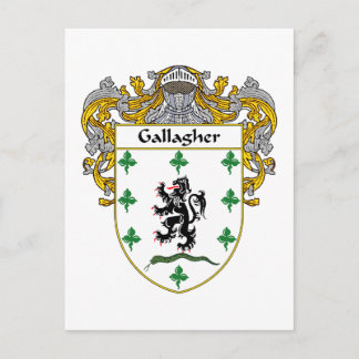 Postal Gallagher Coat of Arms (Mantled)