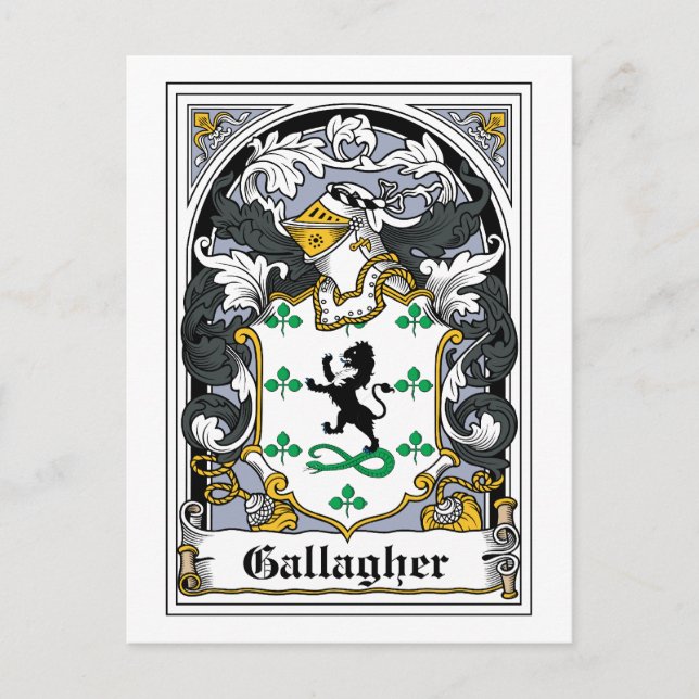 Postal Gallagher Family Crest (Anverso)