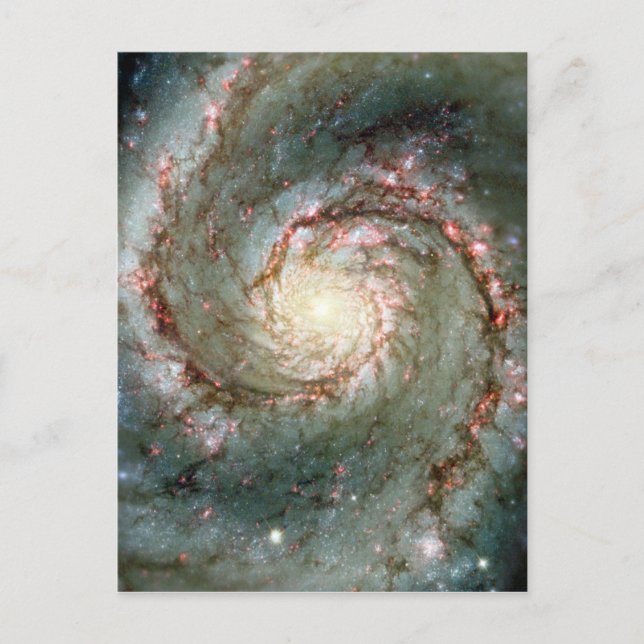 Postal Gallaxia con remolino (Anverso)