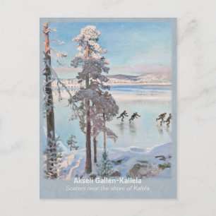 Postal Gallen-Kallela Kalela Scaters Luistelijat CC0812