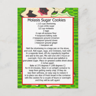 Postal galletas azucareras de molasia