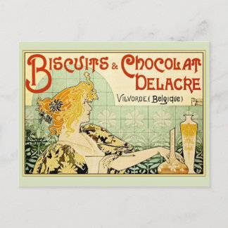 Postal Galletas & Chocolat Delacre (Salvia)