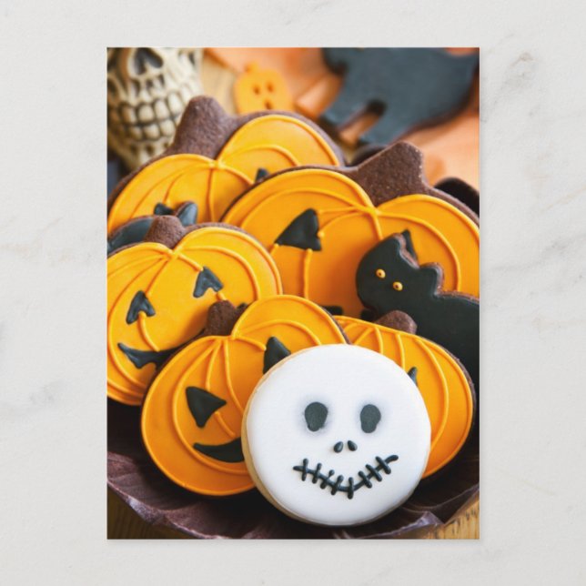 Postal Galletas de Halloween (Anverso)