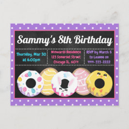 Postal Galletas de Pascua Donas y Dulces Fiesta de Cumple