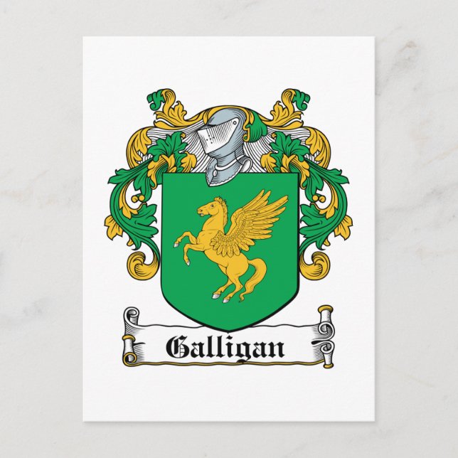 Postal Galligan Family Crest (Anverso)