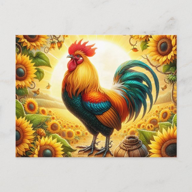 Postal Gallo (Anverso)
