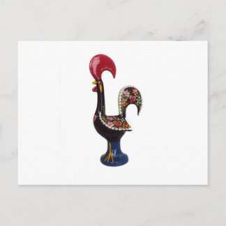 Postal Gallo afortunado portugués